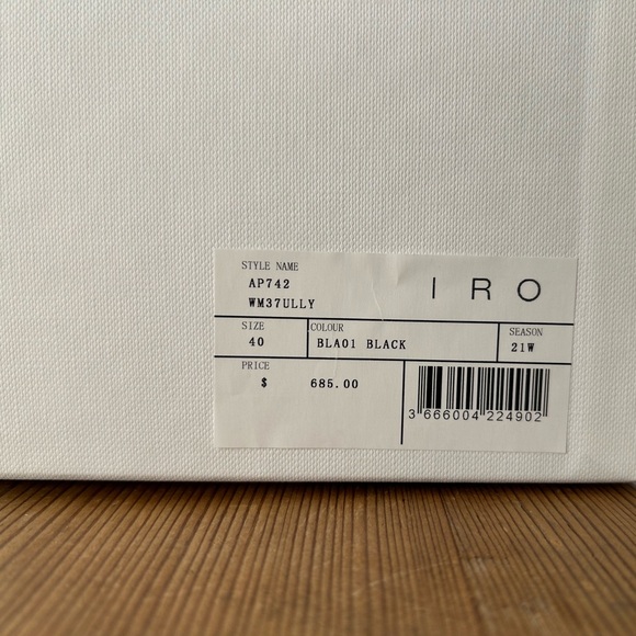 NIB IRO Paris Ully Patent-Leather High Heel Boots in Black - FR 40 / US 8.5 - Picture 15 of 16